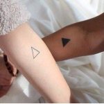 bff tattoo klein driehoek